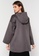 CK CALVIN KLEIN silver Double Face Wool Cashmere Hooded Cape 9CAD9AA47804FEGS_2