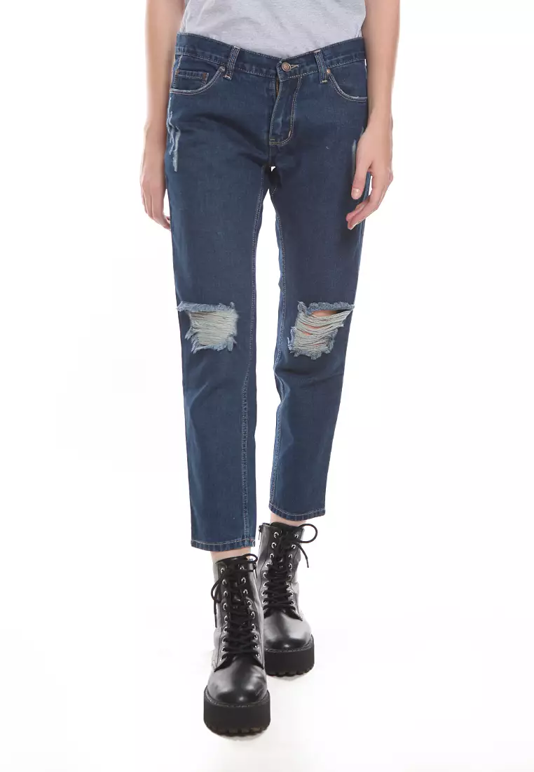 Boyfriend Rips Jeans 7/8 BJ2104