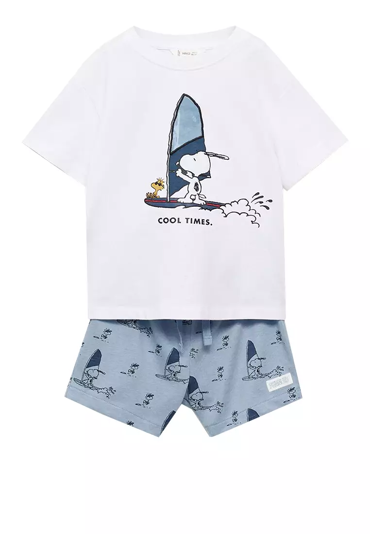 Jual MANGO BABY Snoopy Short Pyjamas Original 2025 ZALORA
