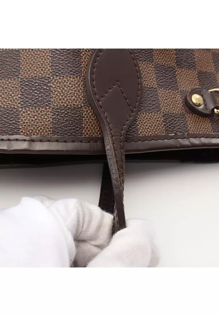 Louis Vuitton, Pre-Loved Damier Ebene Neverfull Pouch PM, Brown