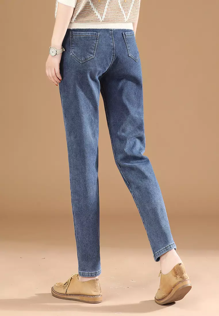 Girls elastic waist on sale jeans