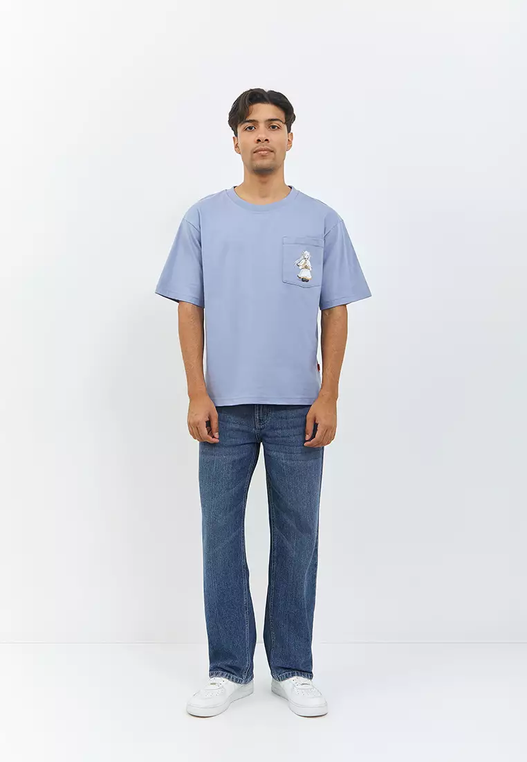 DUST Kaos Unisex Oversize Frieren Party Biru (D.74286)