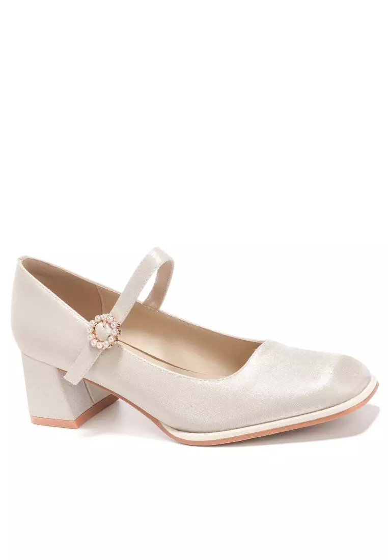 Discount on Twenty Eight Shoes  shoes - SKU: 5cm Square Toe Satin Mary Jane Shoes By599-35