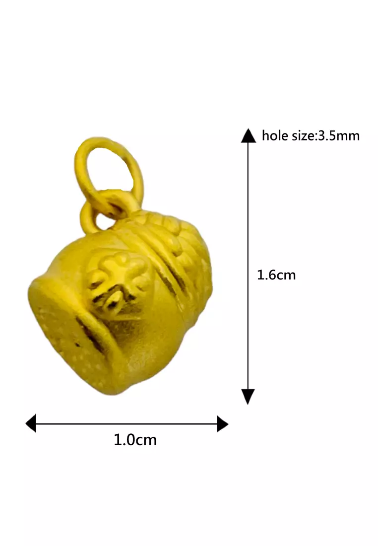 LITZ 999 (24K) Gold Pendant EP0349 (0.93g+/-)
