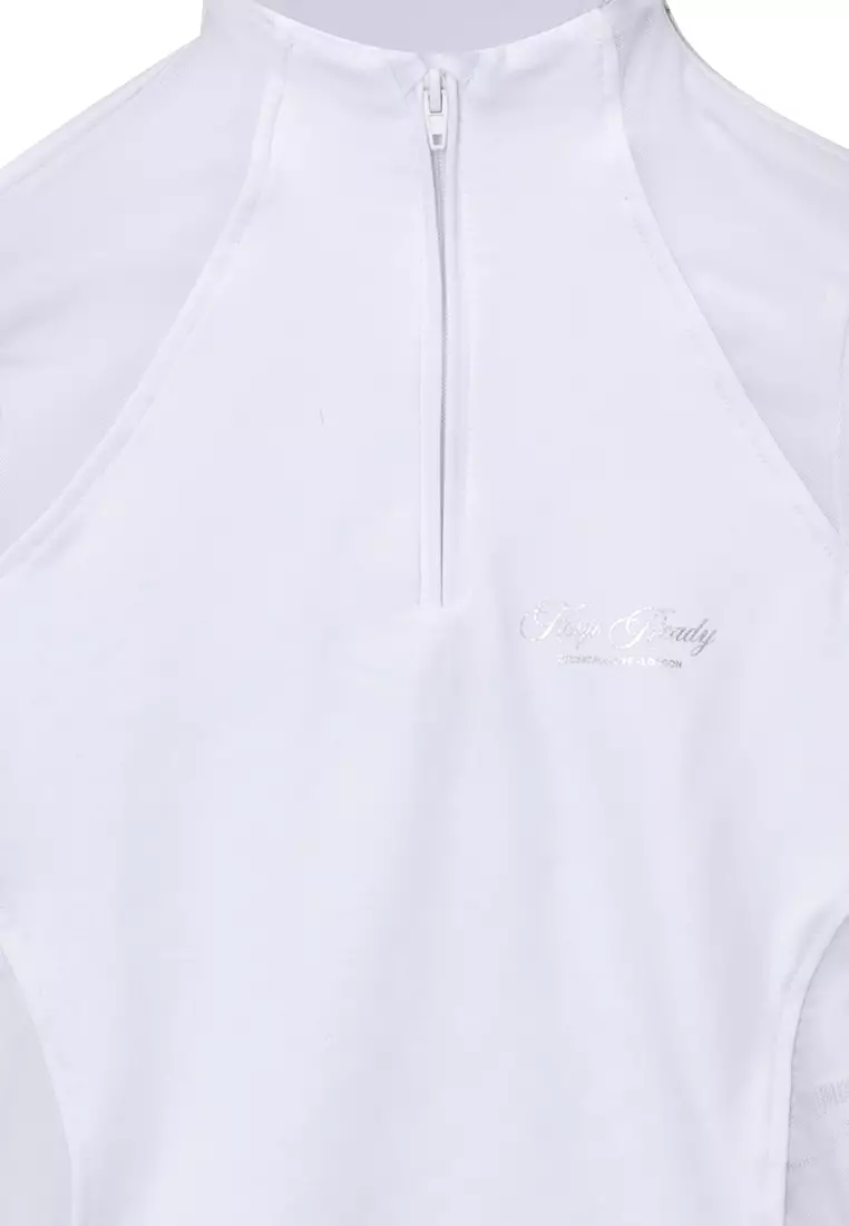 ZARA Cap Sleeves Half-Zip Top 2025 Buy ZARA Online ZALORA Hong