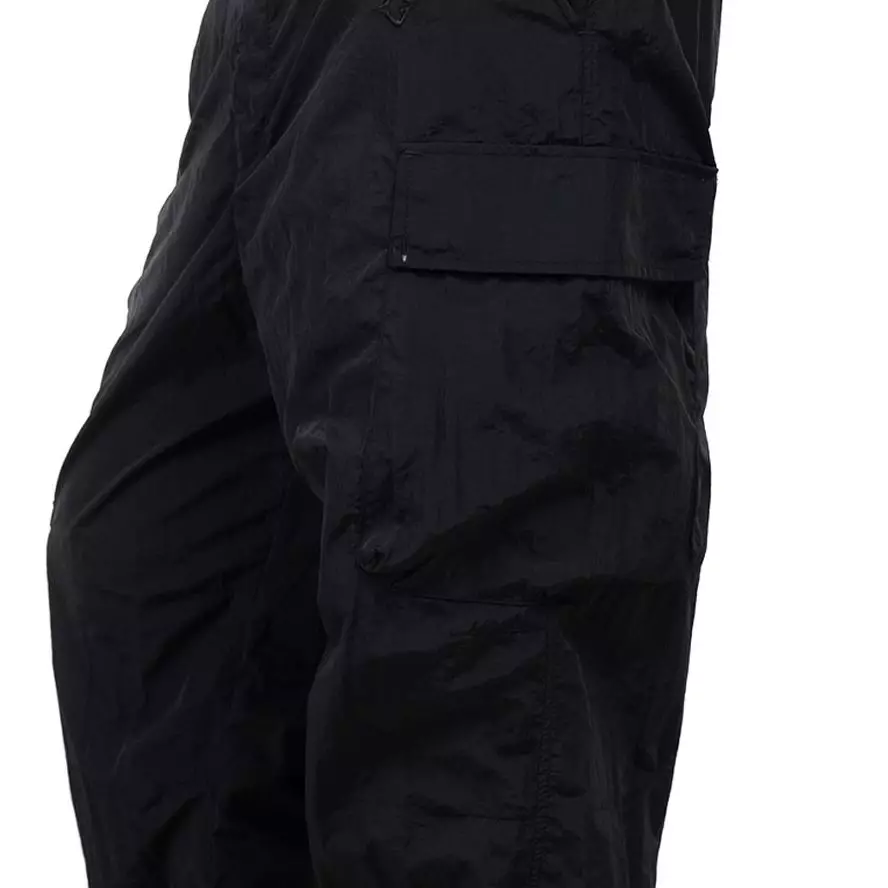 Gloaming Celana Panjang Cargo Parasut Crinkle Black Unisex