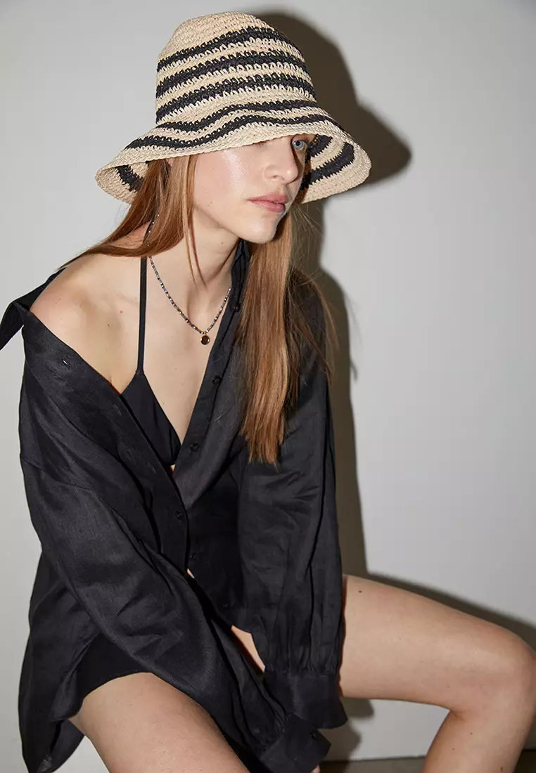 Buy Other Stories Straw Crochet Bucket Hat Online ZALORA Malaysia