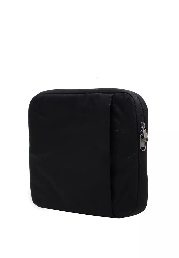 Quenty Sleeve Case for Laptop Size 13/13.3 Inch Corner Crash Design Waterproof Material Nylon ORIGINAL - Black
