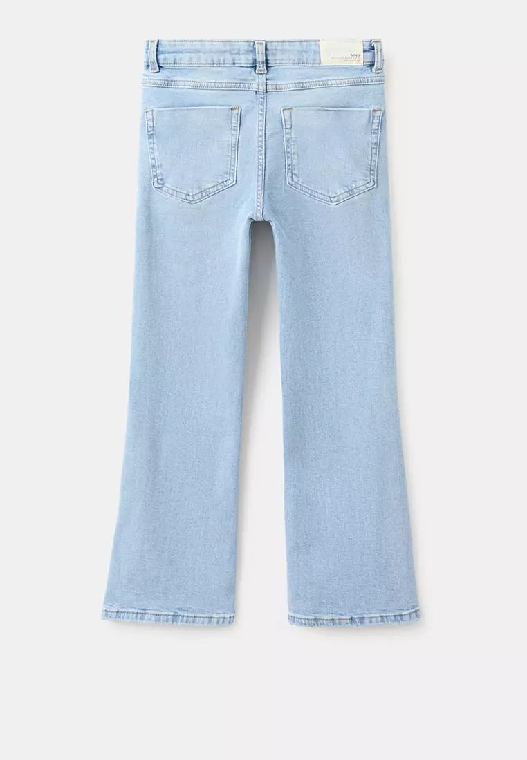 Decorative Seam Flared Jeans