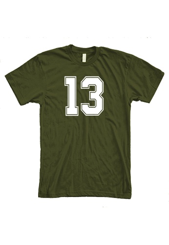 MRL Prints green Number Shirt 13 T-Shirt Customized Jersey 5B5D7AA0931D95GS_1