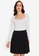 ZALORA WORK white Square Neck Long Sleeves Top 91288AA6EEAD3BGS_1