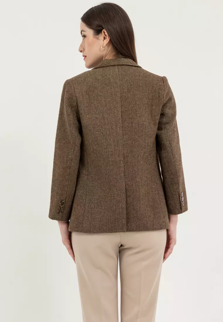 Herringbone Blazer Jacket