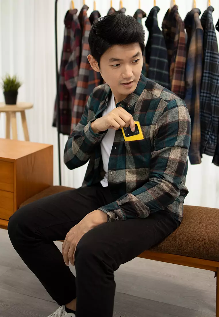 kemeja Flannel Cotton Tangan Panjang OXCON OX06