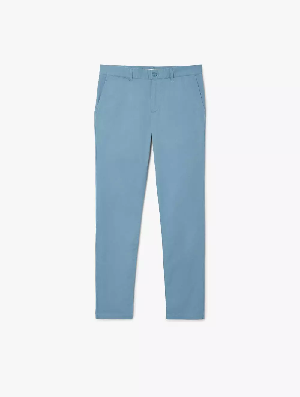 Slim Fit Stretch Cotton Pants - Blue