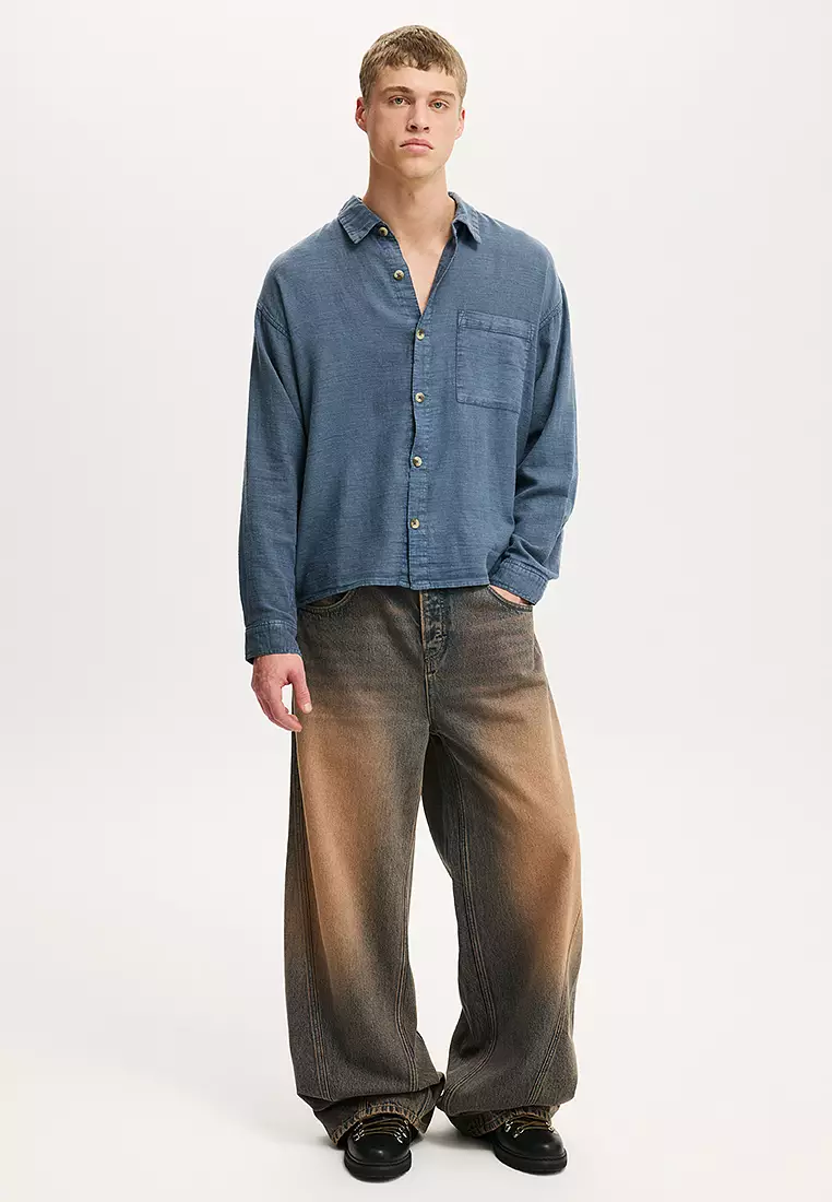 Washed Long Sleeves Shirt