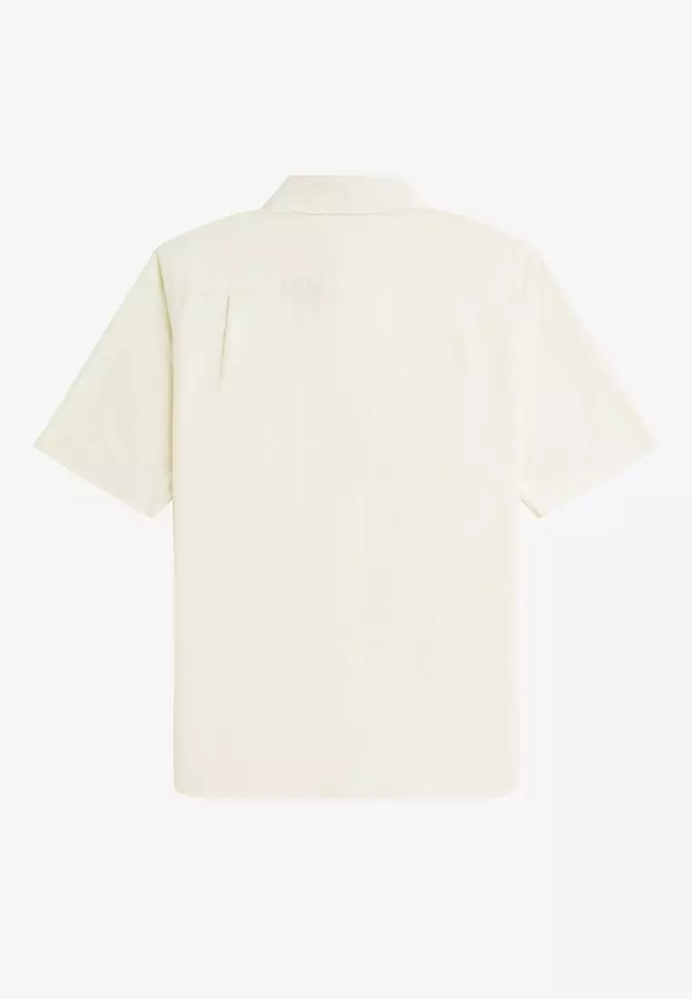 Fred Perry M8730 OXFORD SHORT SLEEVE SHIRT (ECRU)