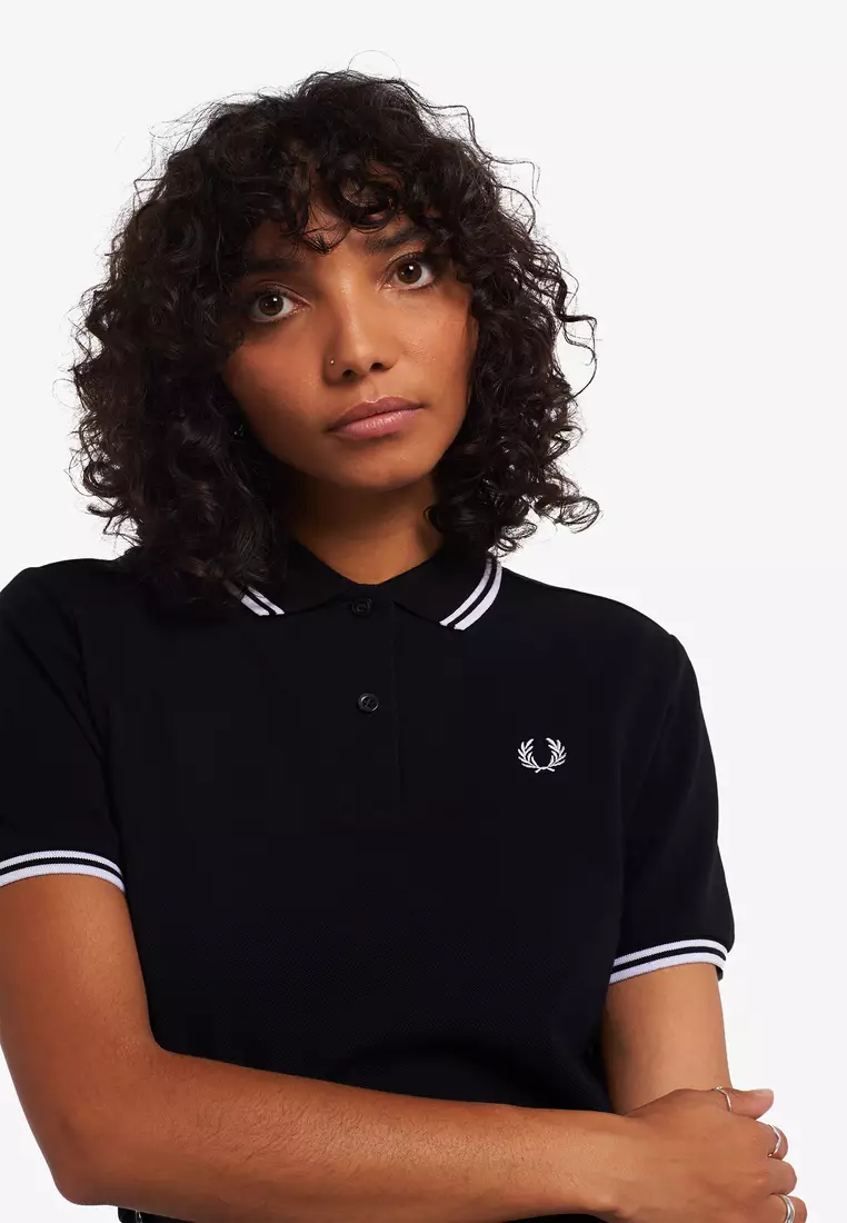 Fred Perry G3600 Twin Tipped Fred Perry Shirt (Black)