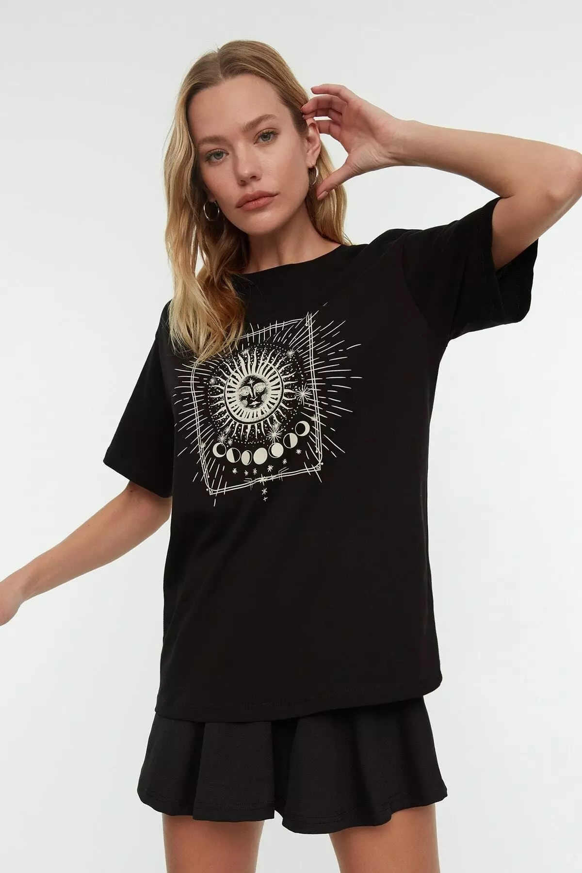 Graphic Boyfriend Knitted T-Shirt