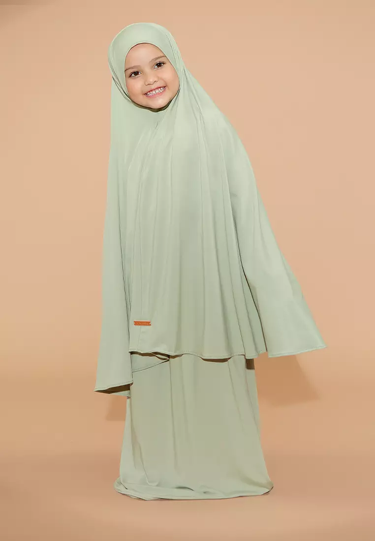 Shameera Prayer Set Kids Series 2 Matcha (1-2 Tahun)