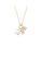Glamorousky white 925 Sterling Silver Plated Gold Simple Fashion Geometric Moonstone Pendant with Cubic Zirconia and Necklace 7A3A9ACE96D010GS_1