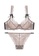 ZITIQUE brown Sexy Push Up Ultra-thin Transparent Lace Lingerie Set (Bra And Underwear) - Brown 3061FUS80B471BGS_1
