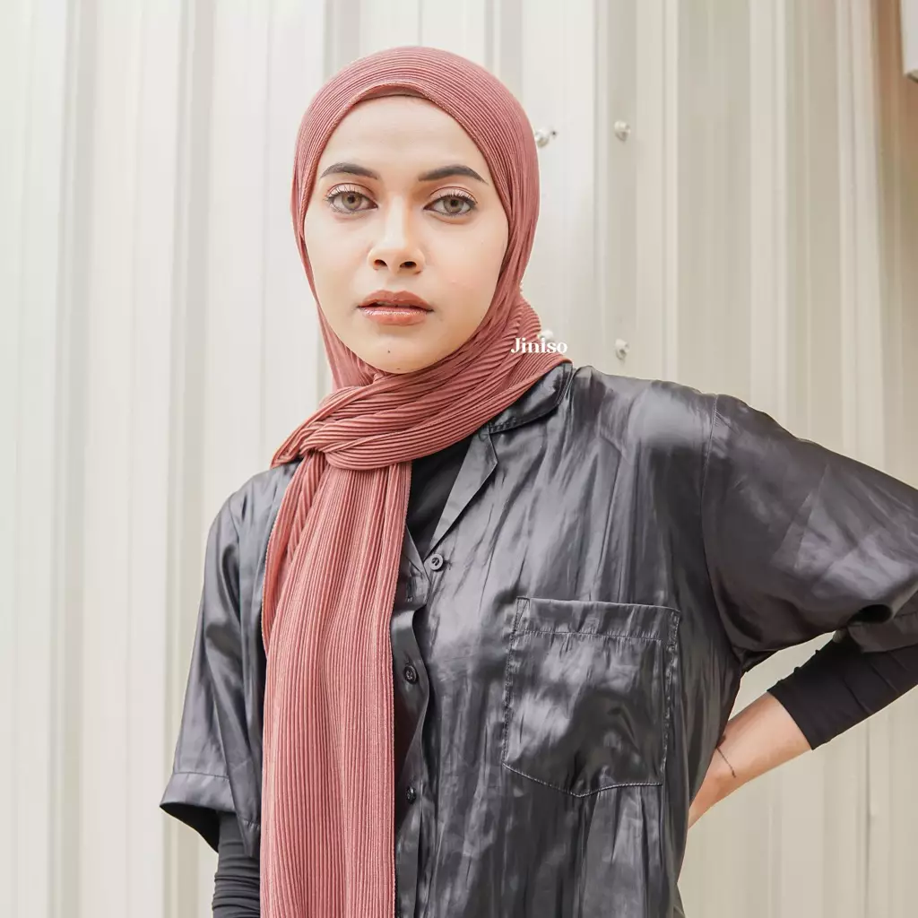 AURA Active Hijab Pashmina Plisket Shawl