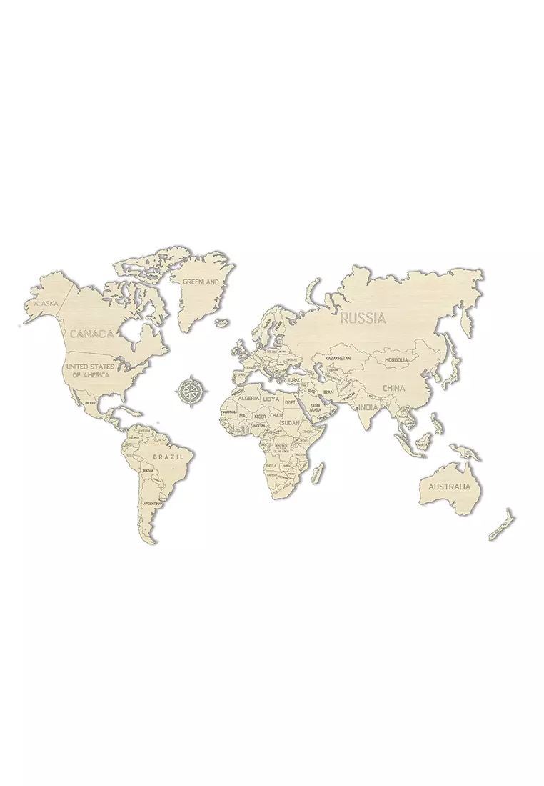 WOODEN CITY World Map L 2023 Buy WOODEN CITY Online ZALORA Hong Kong