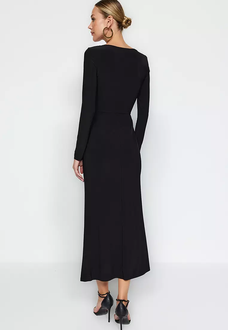 Square Neck Midi Dress