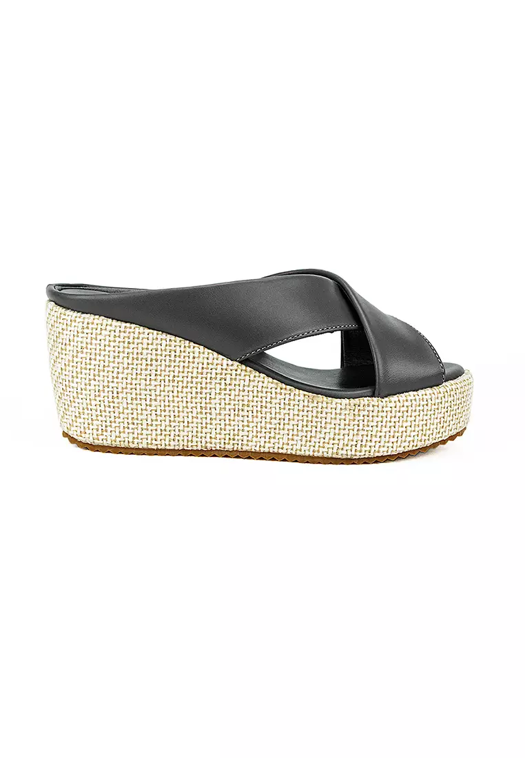 Women's Wedge Sandals LW 26010 Gray C44
