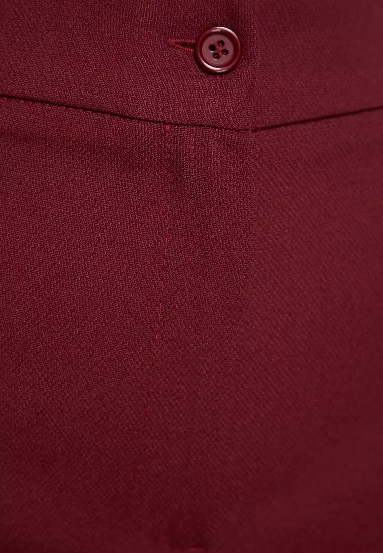 High Waist Straight Cut Trousers