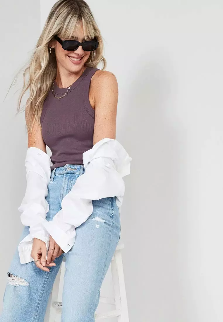 Rib-Knit Tank Top For Women