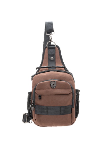 LancasterPolo brown Lancaster Polo Unisex Sling Backpack Chest Shoulder Crossbody Bag Waterproof Hiking Daypack 8CF06ACF2FB757GS_1
