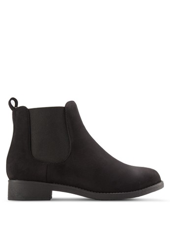 Textured Suede Chelsea Boots