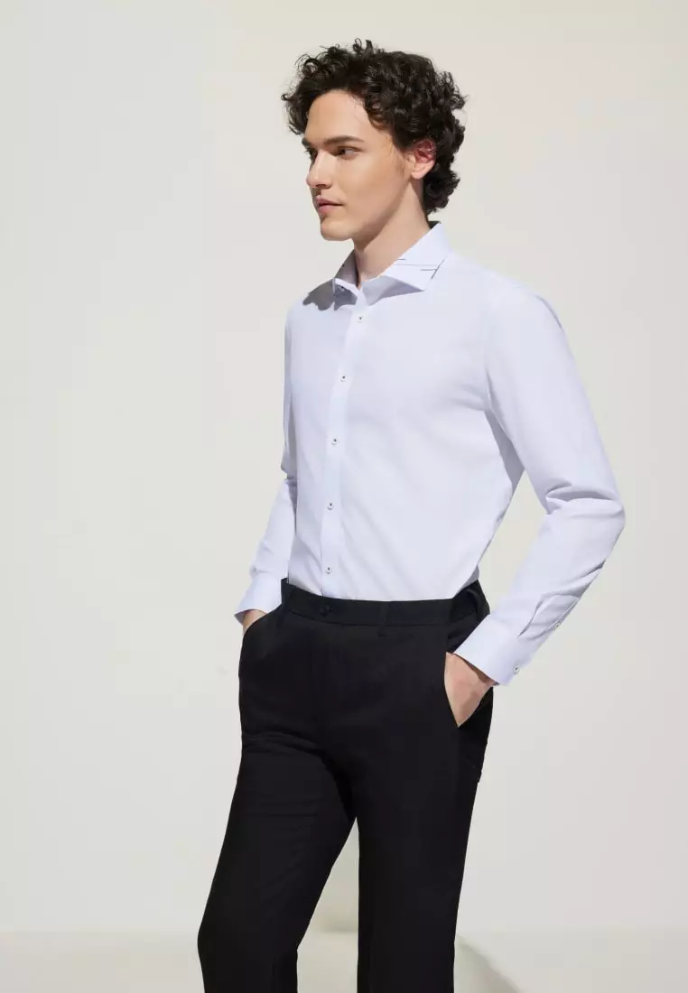 G2000 Non-Iron Dry Smart Fit Twill Shirt with Design Detail