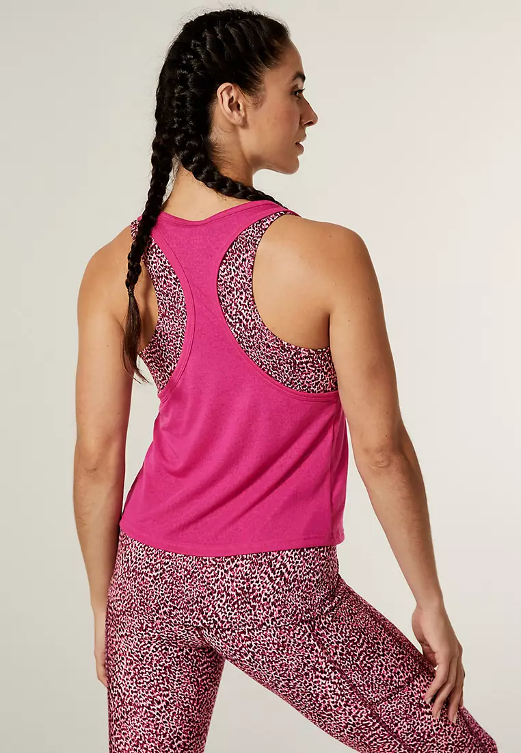 Printed 2-In-1 Vest Top
