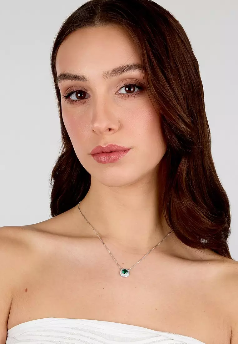 Morellato Tesori Eterni 40+5 cm Green Women's Silver 925 Necklace SAIW272