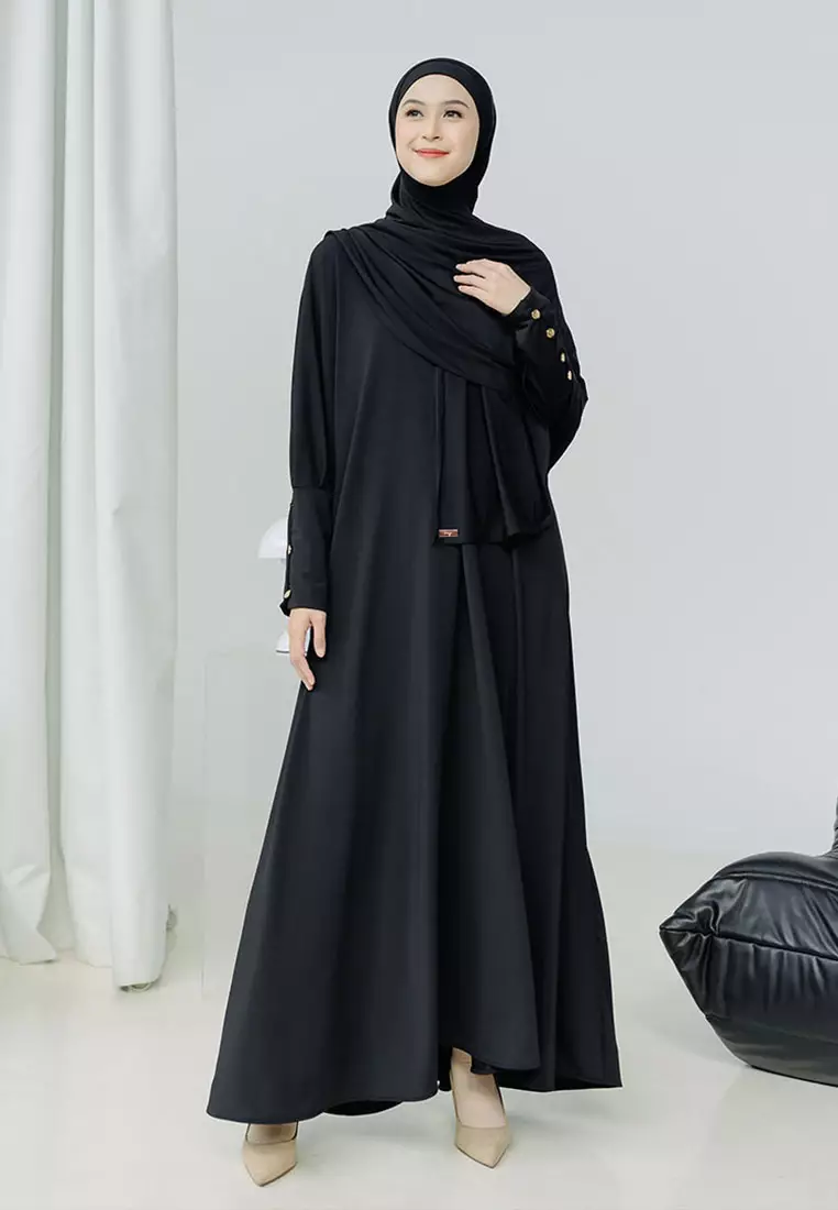 Hafisa Abaya Set Black