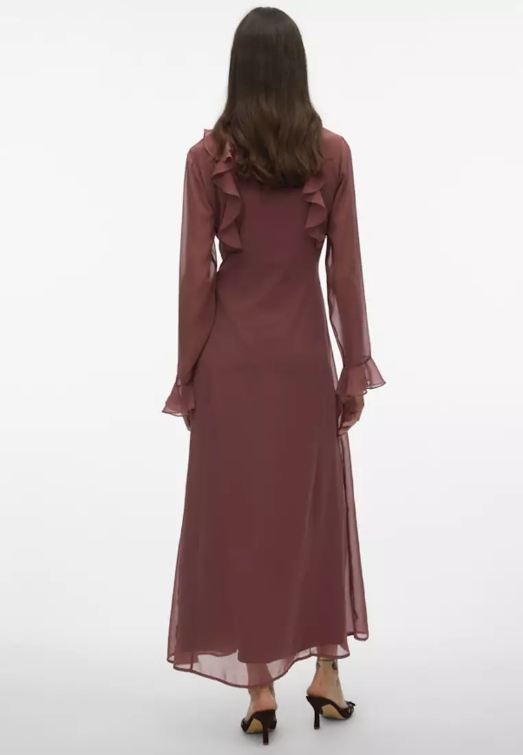 長袖及踝連身裙