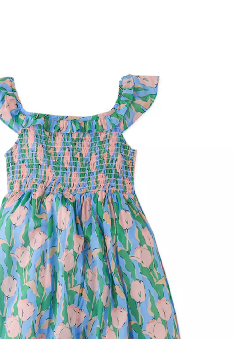 Regine Maxi Dress Charm With Smocked Bodice And Ruffles