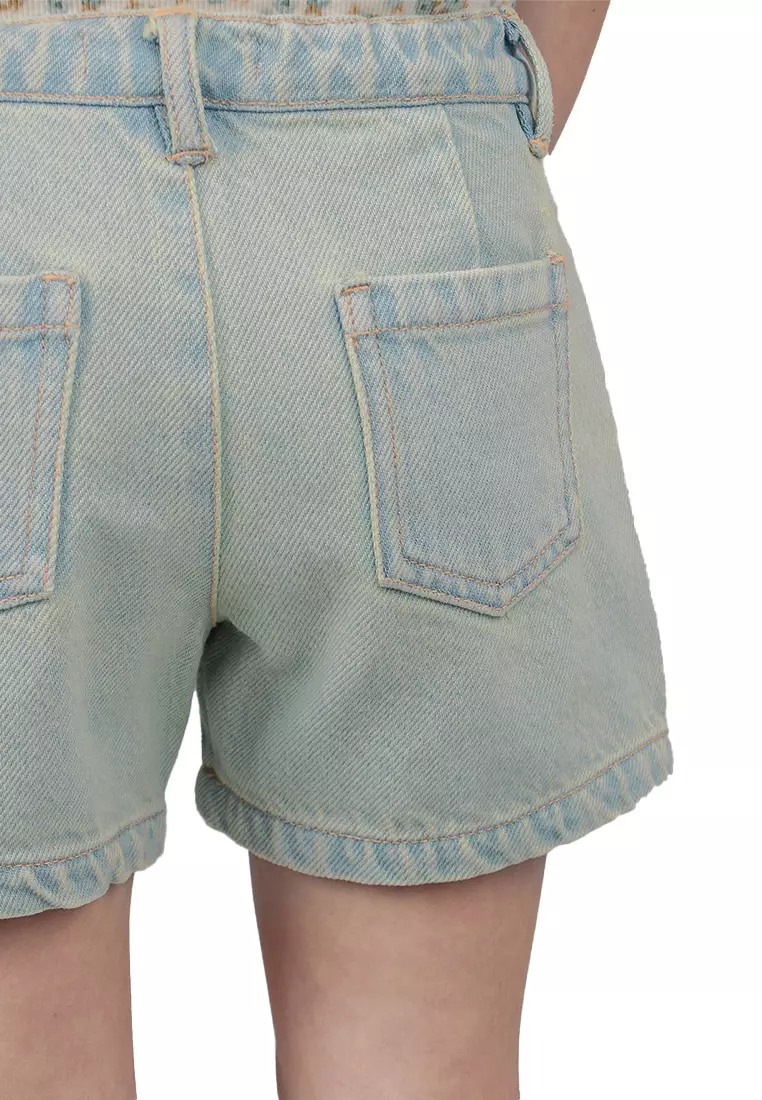 Girls Denim Cargo Shorts