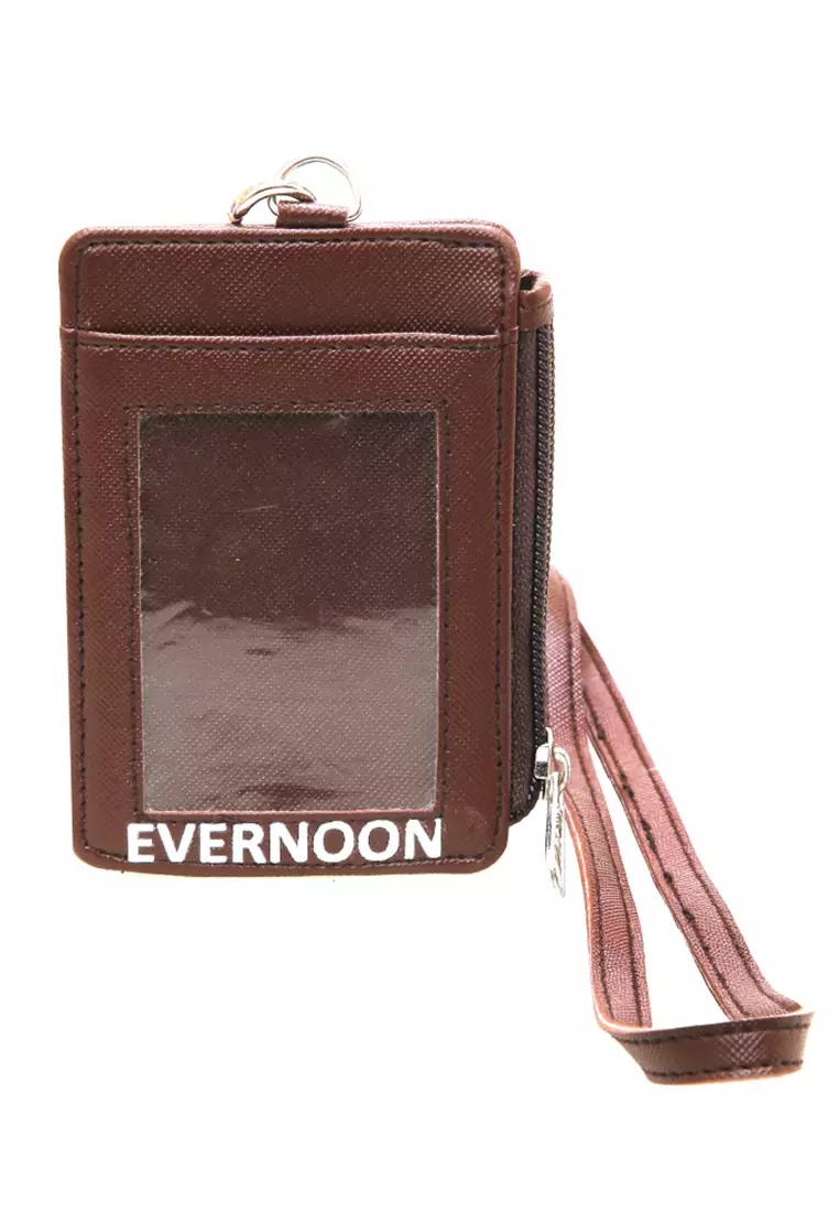 Siska Name Tag Seleting ID Card Desain Simple Premium Quality - Coklat Tua