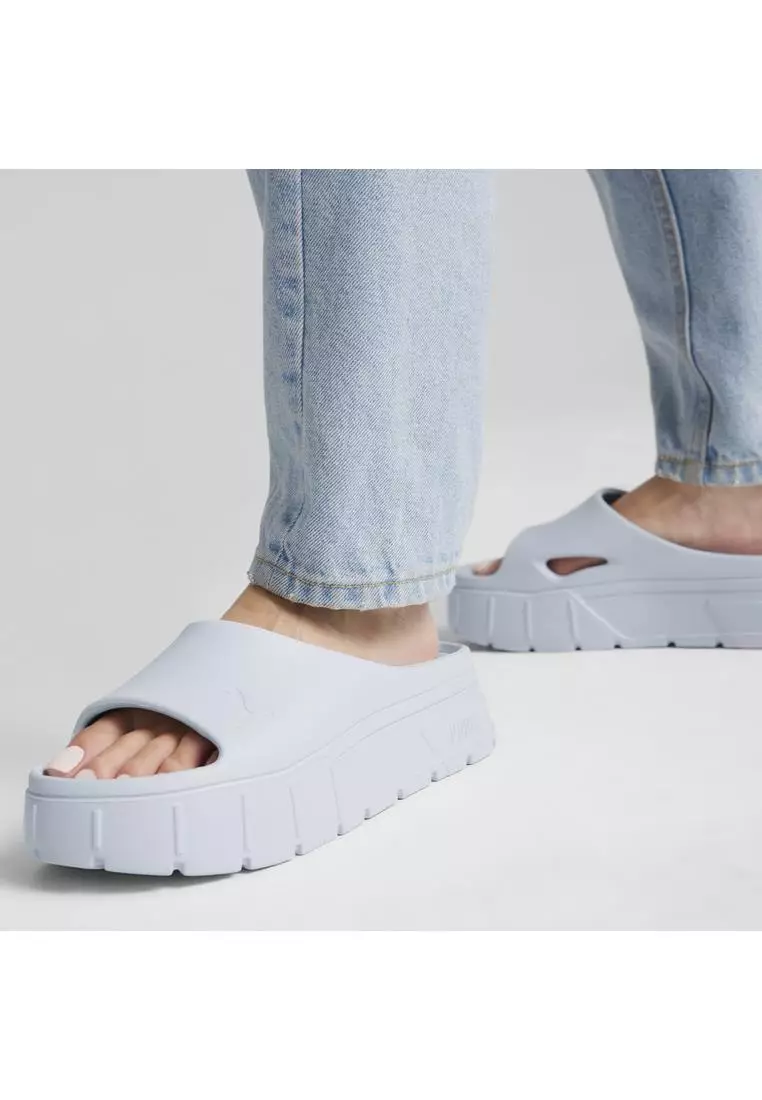 【PUMA】Mayze Stack Injex Women's Sandals Amazon.com | PUMA Womens Mayze Stack Injex Platform Slide