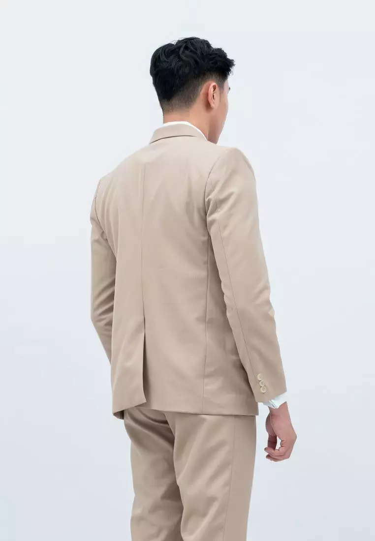 Houseofcuff Jas Set Celana Formal Blazer Krem Formal Pria Jas Nikah