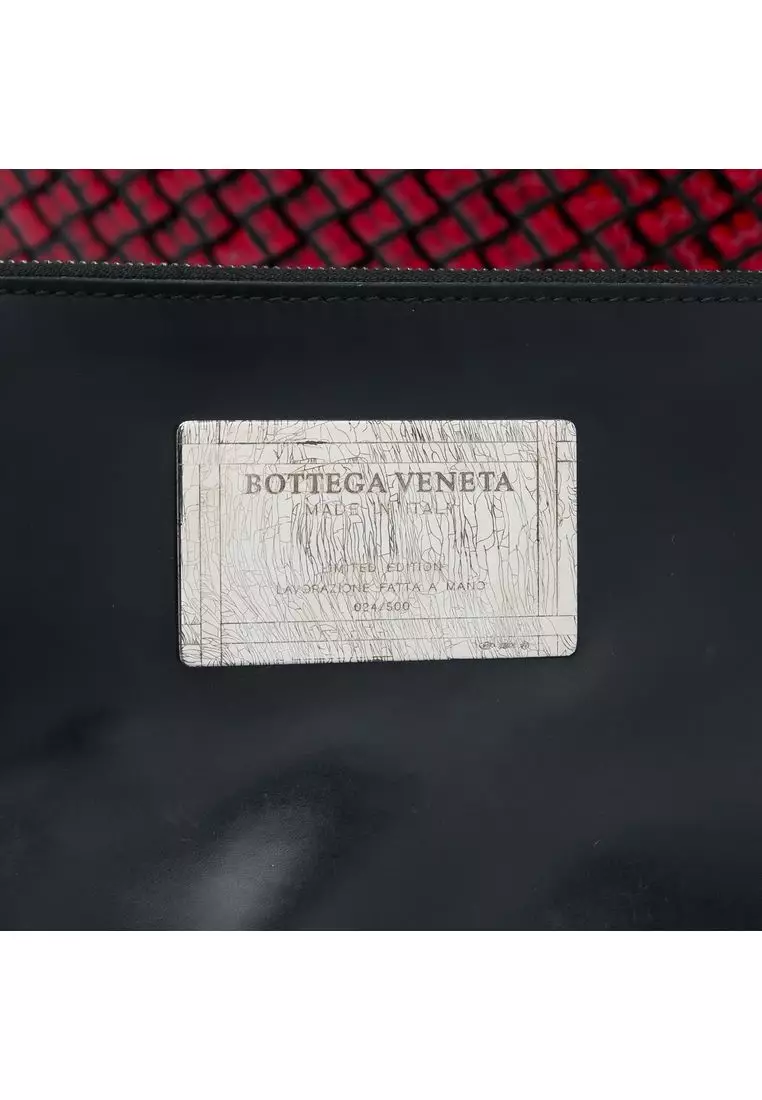Pre-Loved Bottega Veneta Limited Edition Medium Brushed Calfskin Intreccio Cabat Tote