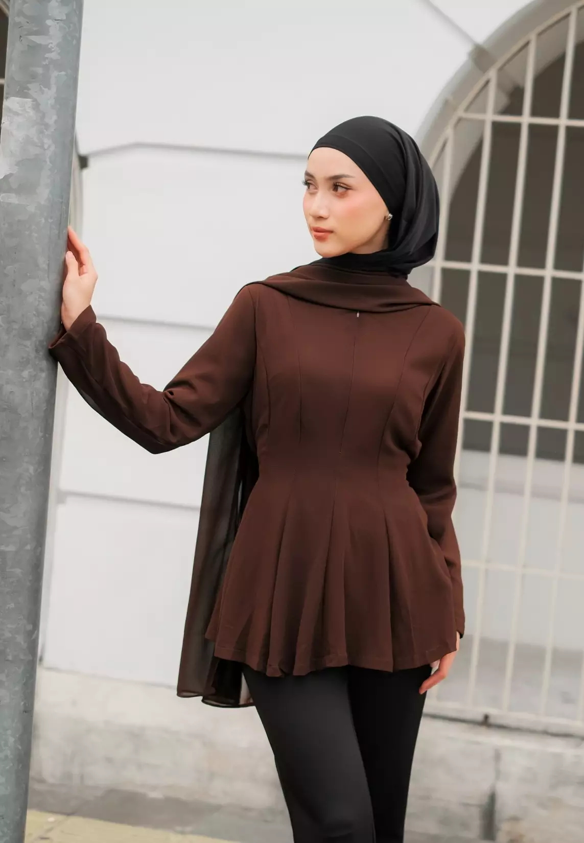 Adeline Blouse - Coffee