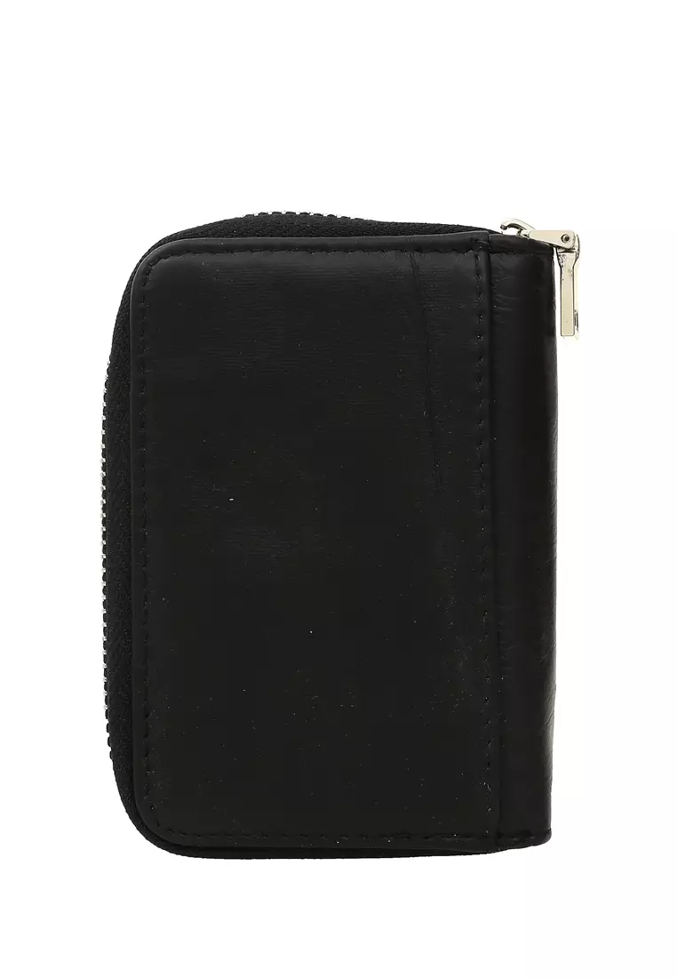 Zackly Dompet Kartu Anti RFID Universal Card Size Minimalist Design Material Kulit ORIGINAL - Black