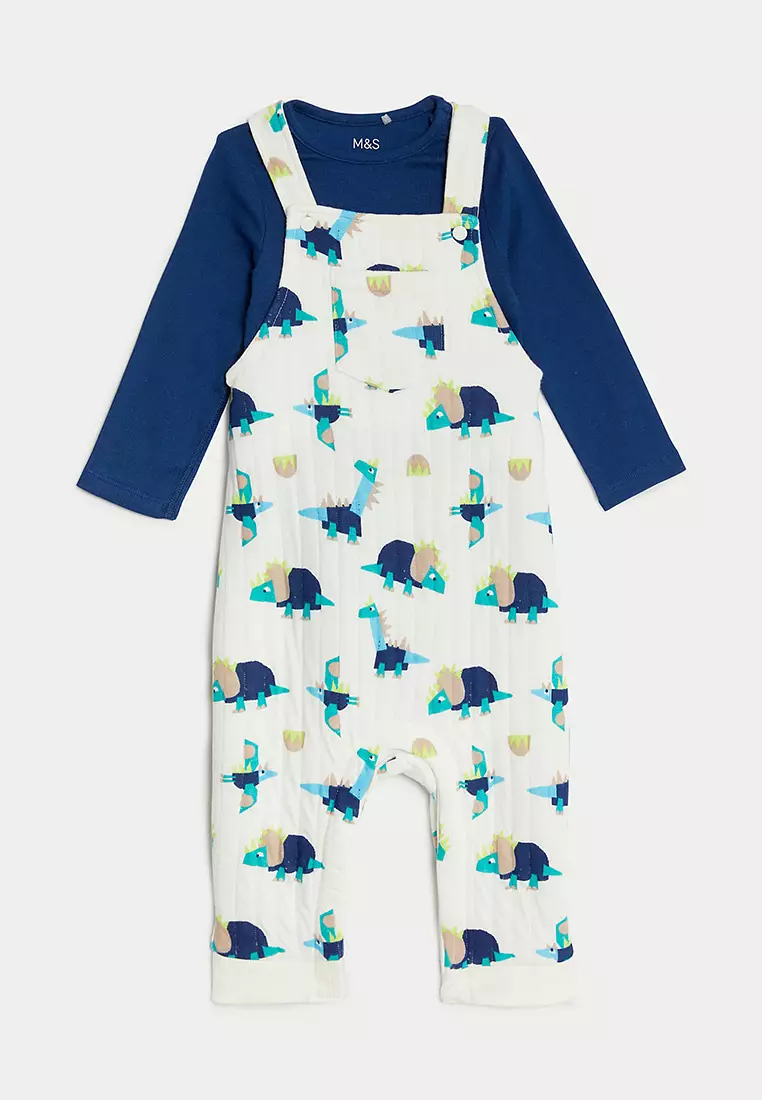 2pc Cotton Rich Dinosaur Outfit