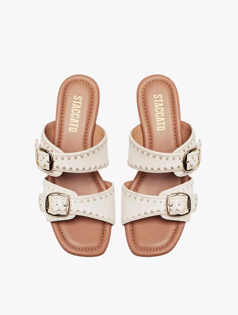 Staccato Women's Z16-8-018 Wedges Sandals - Beige