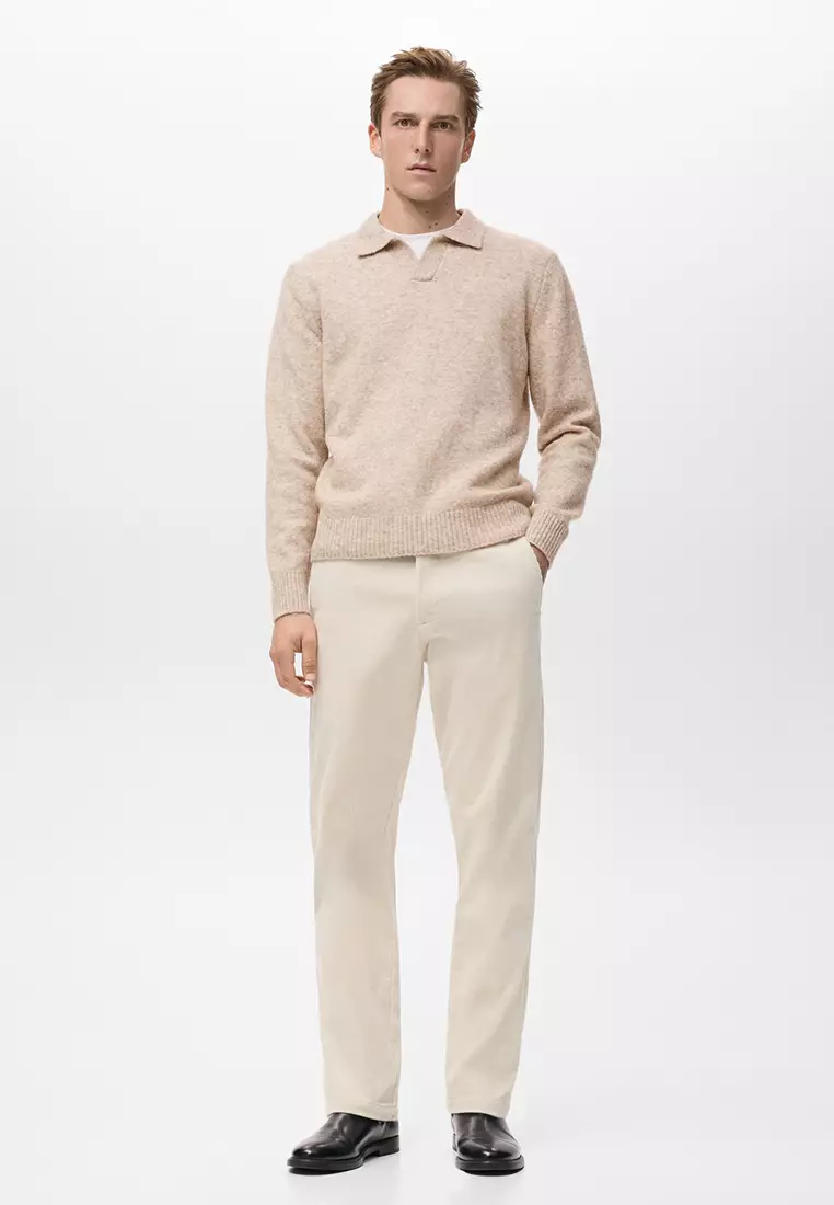 Corduroy Slim-Fit Trousers