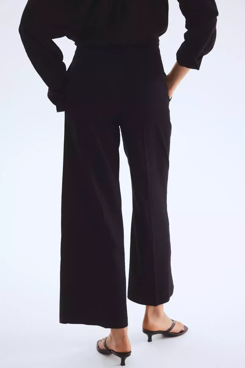 Tailored linen-blend trousers